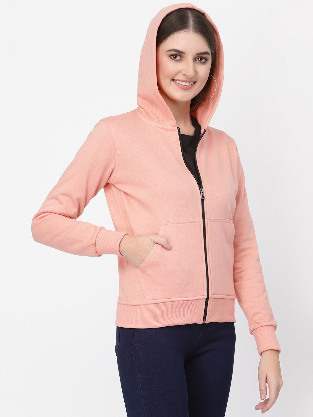 UZARUS Women's Cotton Fleece Premium Sweatshirt Hoodie
