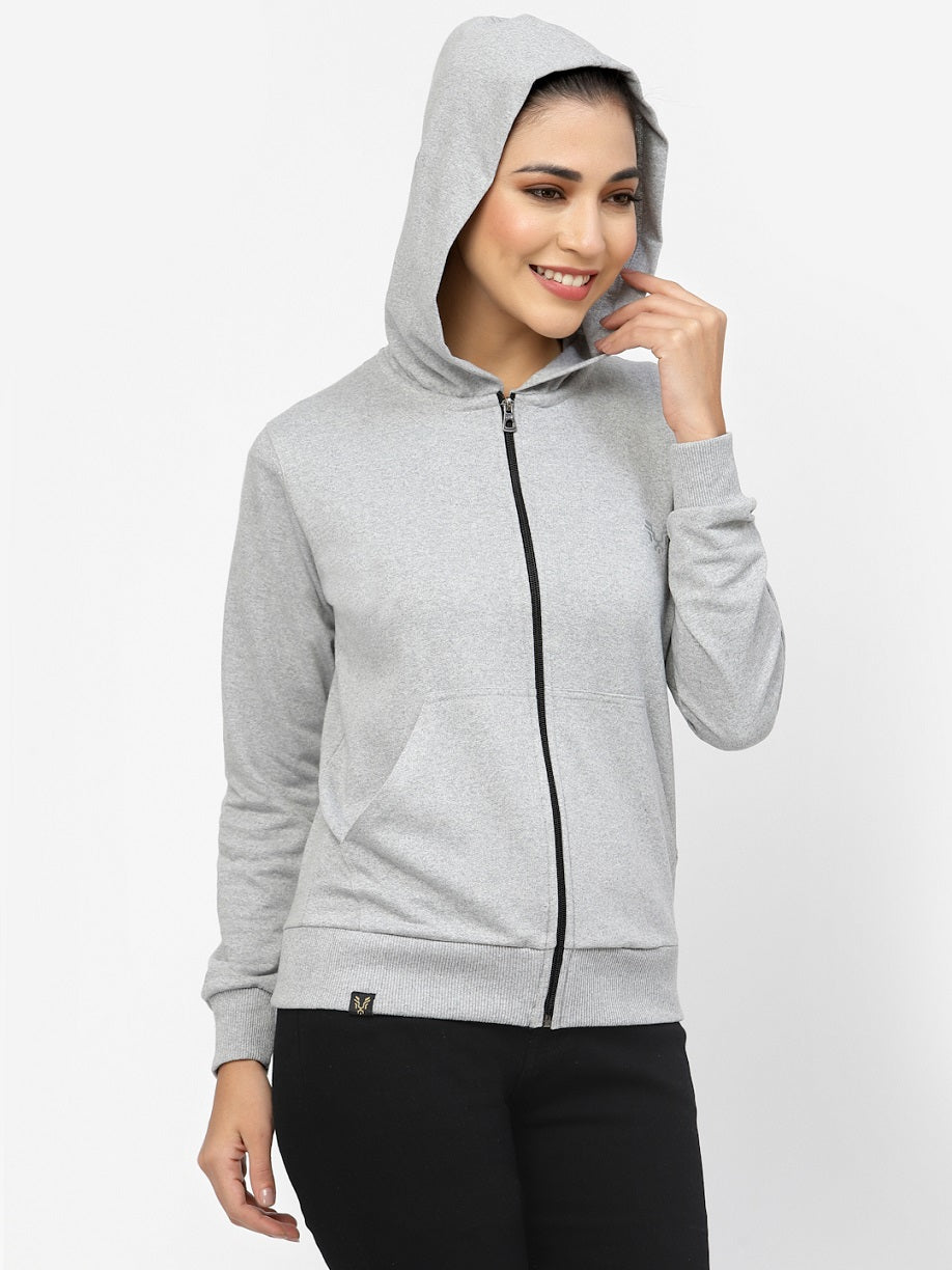 UZARUS Women's Cotton Anthra Sweatshirt Hoodie