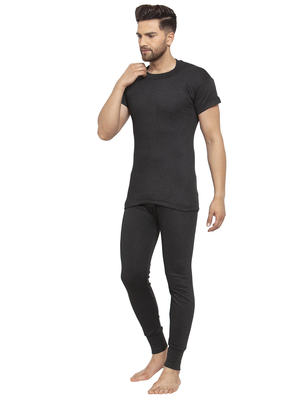 MEN'S HALF SLEEVES THERMAL SET ( ROUND NECK VEST AND TROUSER)