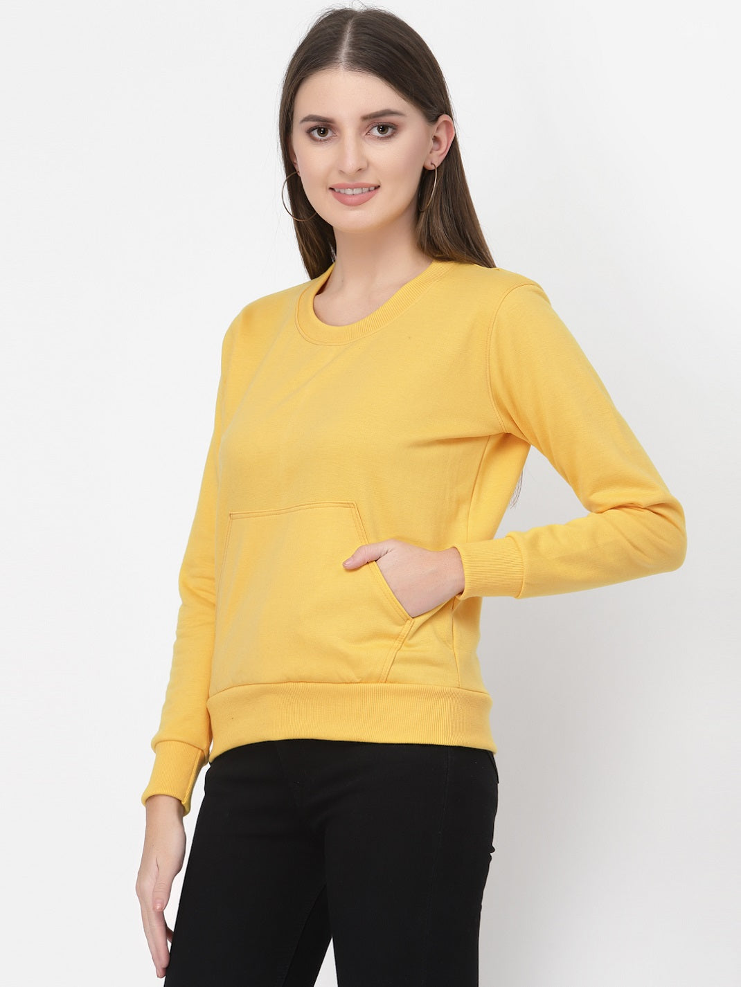 UZARUS Women's Cotton Fleece Premium Sweatshirt