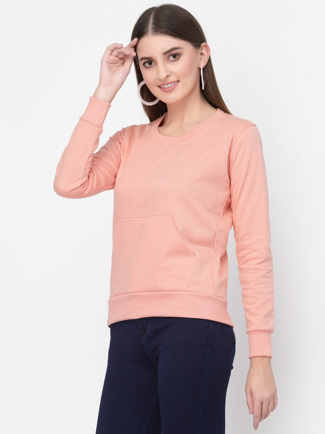 UZARUS Women's Cotton Fleece Premium Sweatshirt
