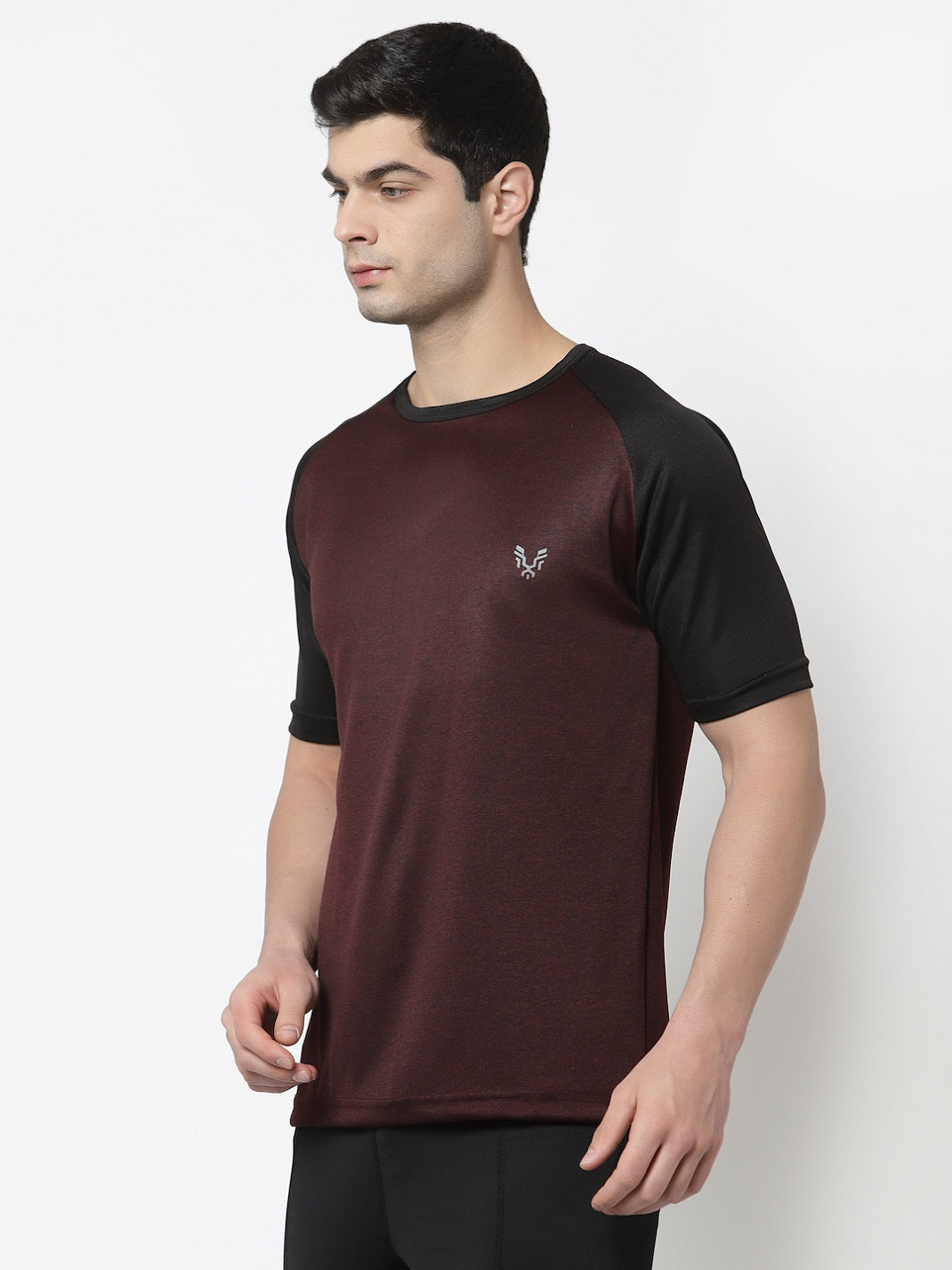 UZARUS Men's Gym Sports Half Sleeves Regular Fit T-Shirt