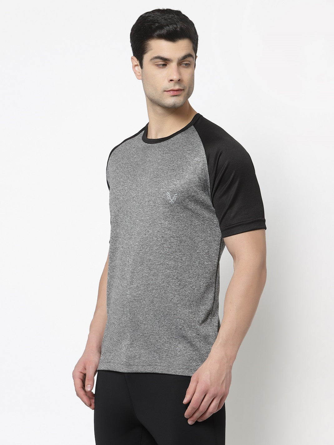 UZARUS Men's Gym Sports Half Sleeves Regular Fit T-Shirt