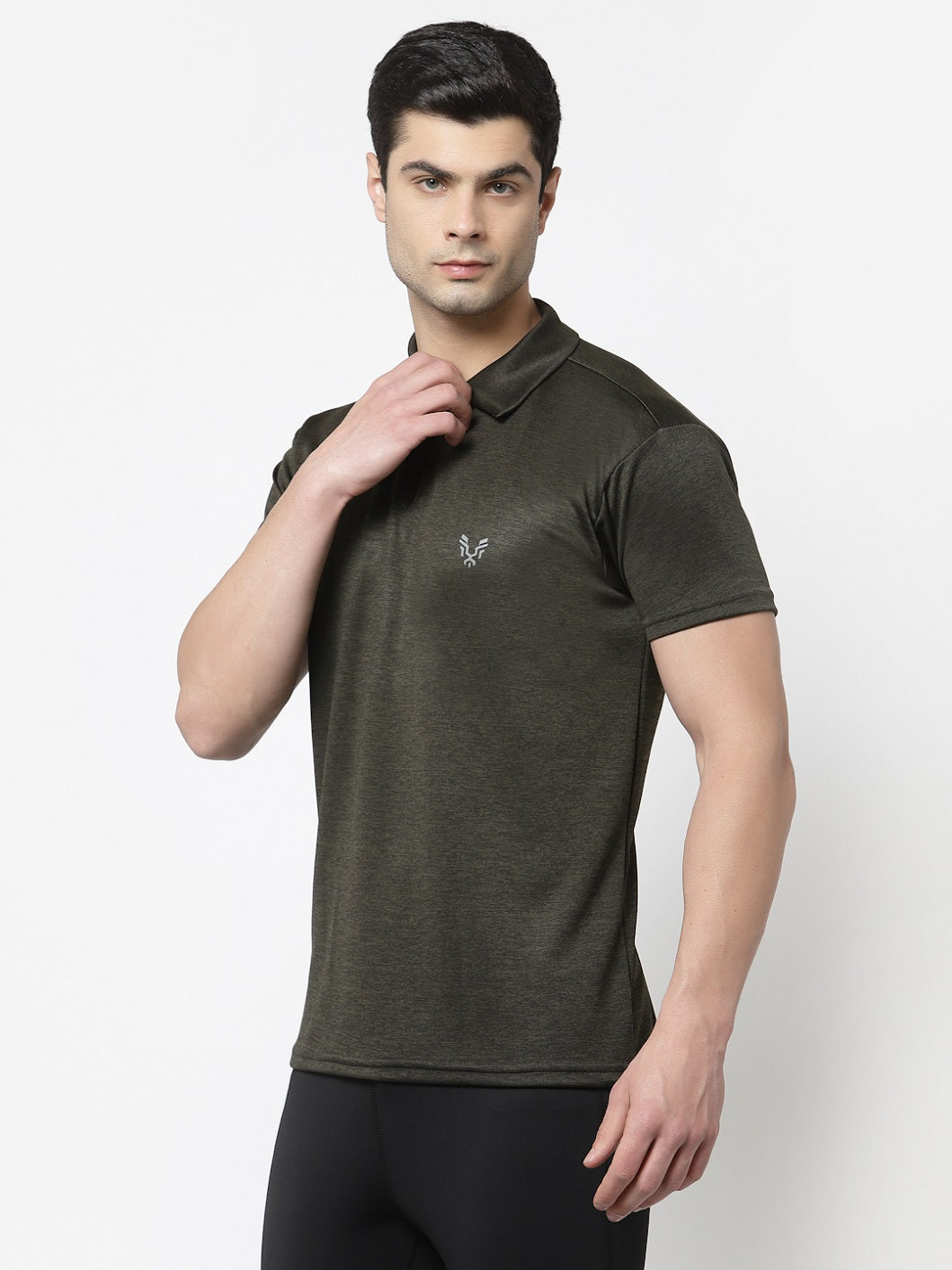 UZARUS Men's Dry Fit Sports Gym Polo T-Shirt