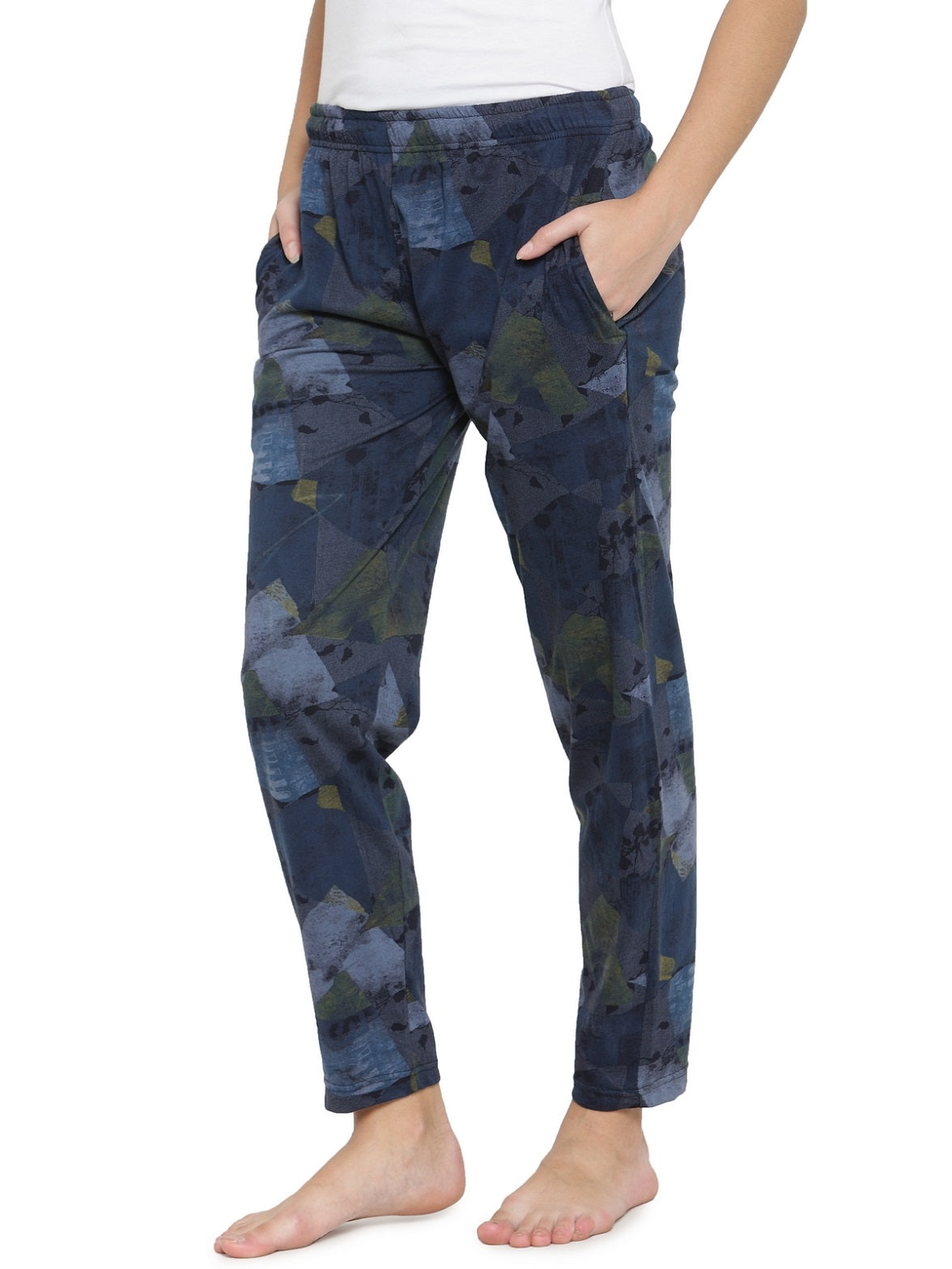 Uzarus Women's Cotton Track Pants With 2 Zippered Pockets