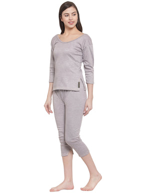WOMEN'S FULL SLEEVES THERMAL TOP AND BOTTOM SET