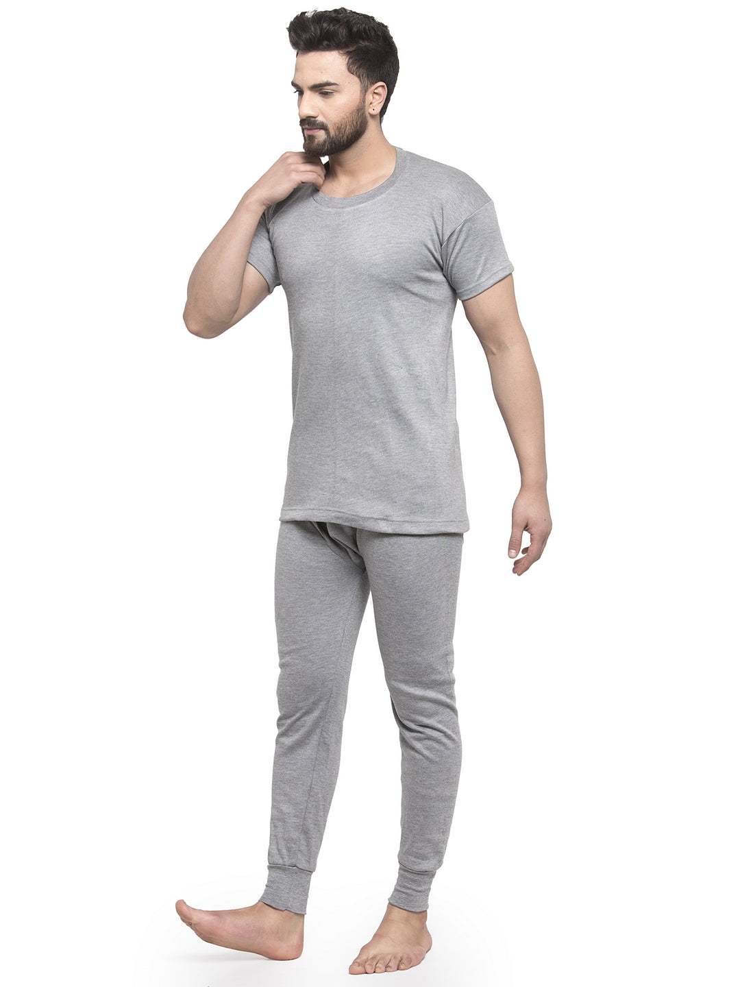 MEN'S HALF SLEEVES THERMAL SET ( ROUND NECK VEST AND TROUSER)
