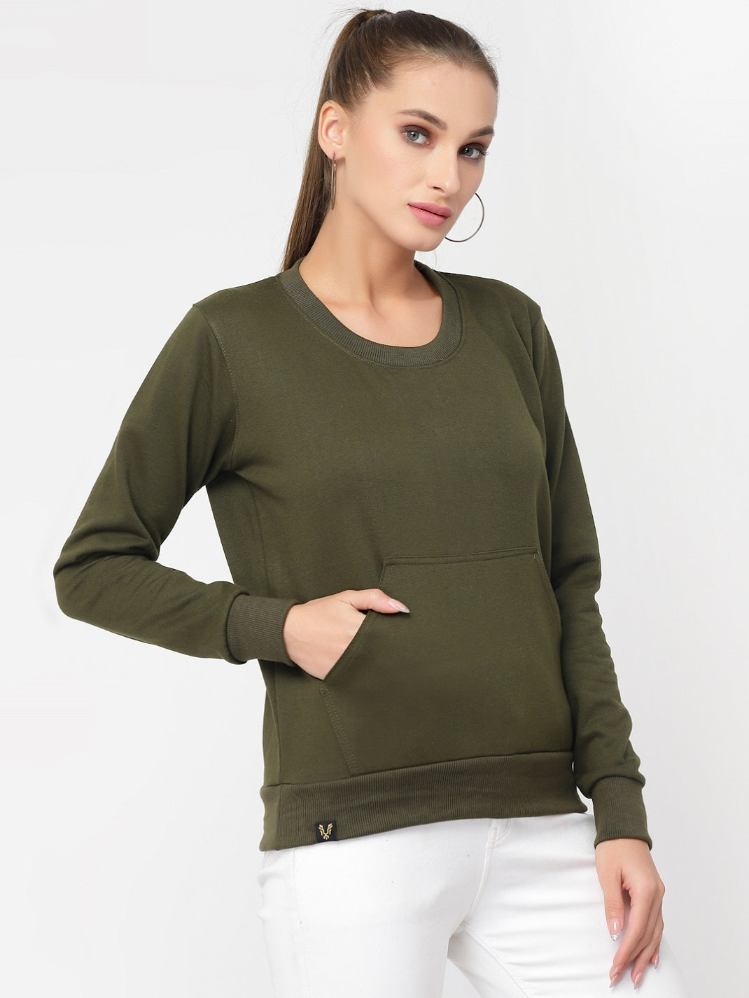 UZARUS Women's Cotton Fleece Premium Sweatshirt
