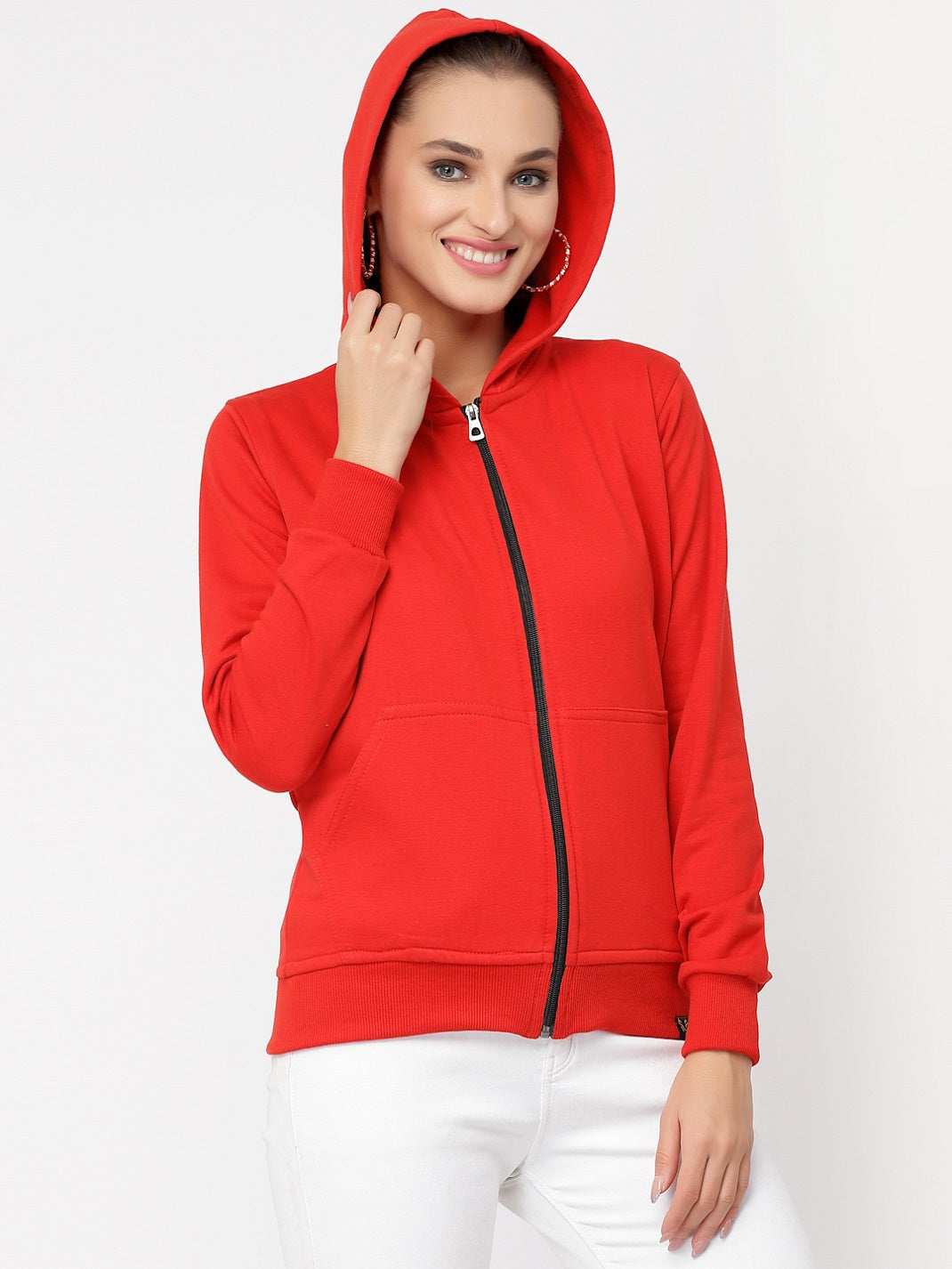 UZARUS Women's Cotton Fleece Premium Sweatshirt Hoodie