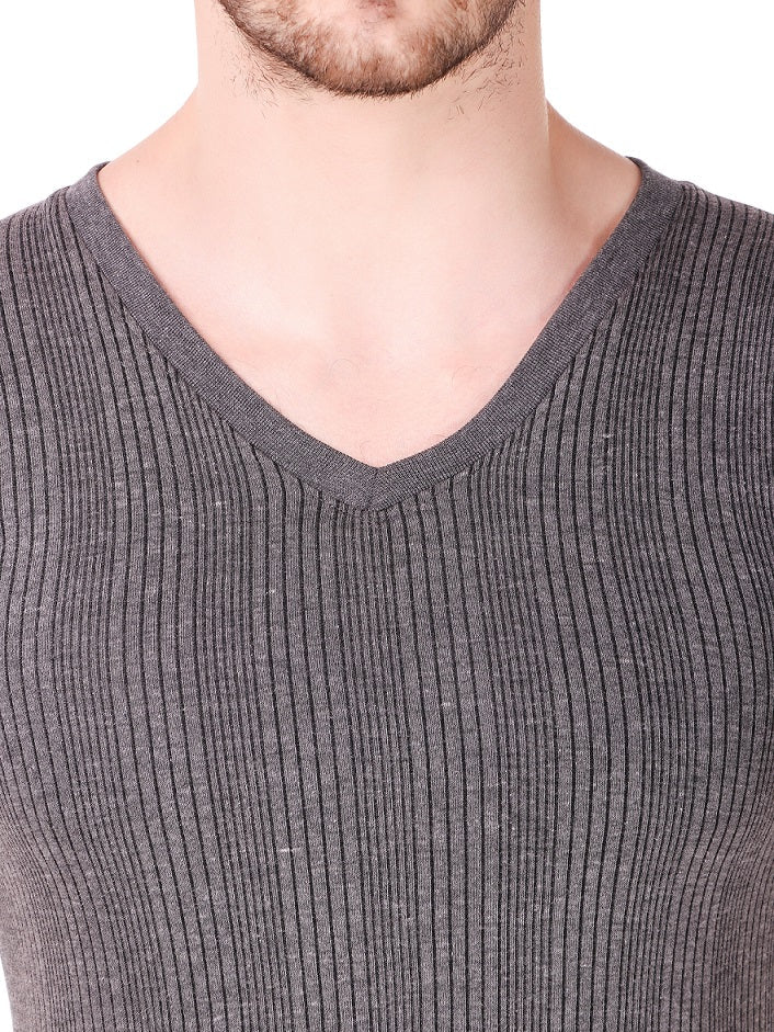 MEN'S SLEEVELESS COTTON V-NECK THERMAL TOP