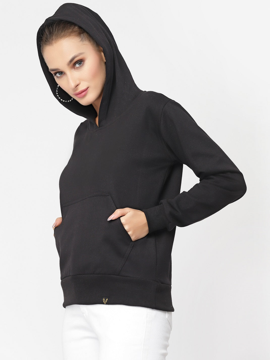 UZARUS Women's Cotton Fleece Latest Stylish Sweatshirt Hoodie