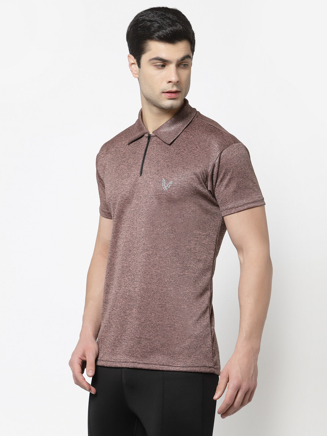 UZARUS Men's Dry Fit Sports Gym Polo T-Shirt