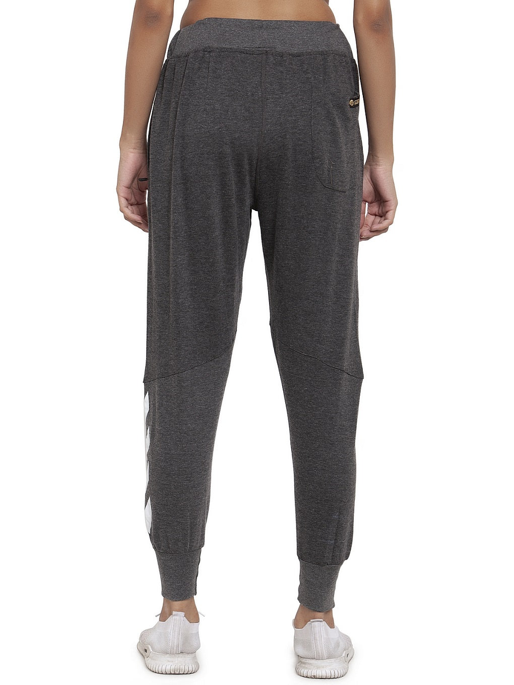 Women's Cotton Slim Fit Joggers Track Pants with 2 Zippered Pockets