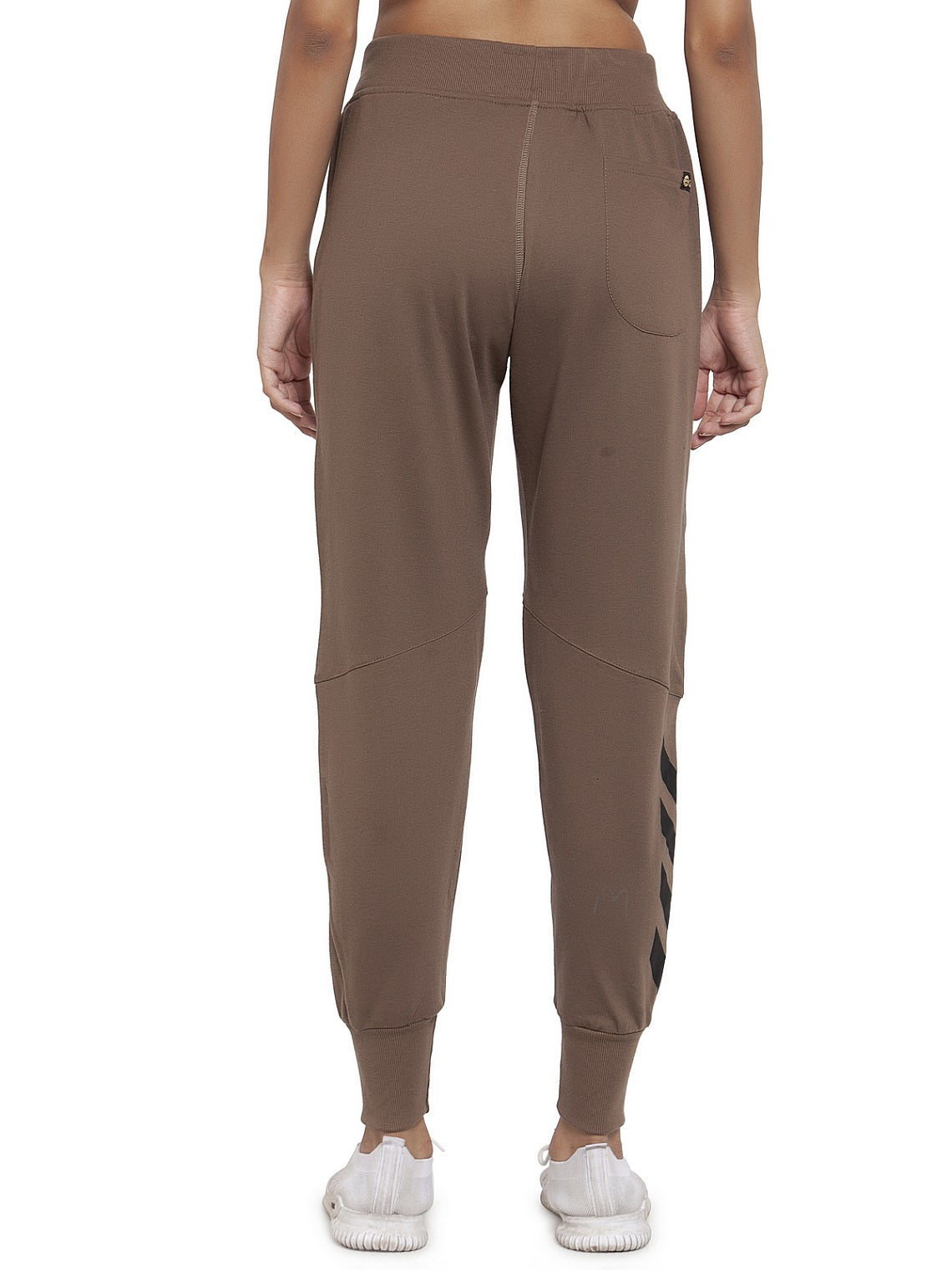 Women's Cotton Slim Fit Joggers Track Pants with 2 Zippered Pockets