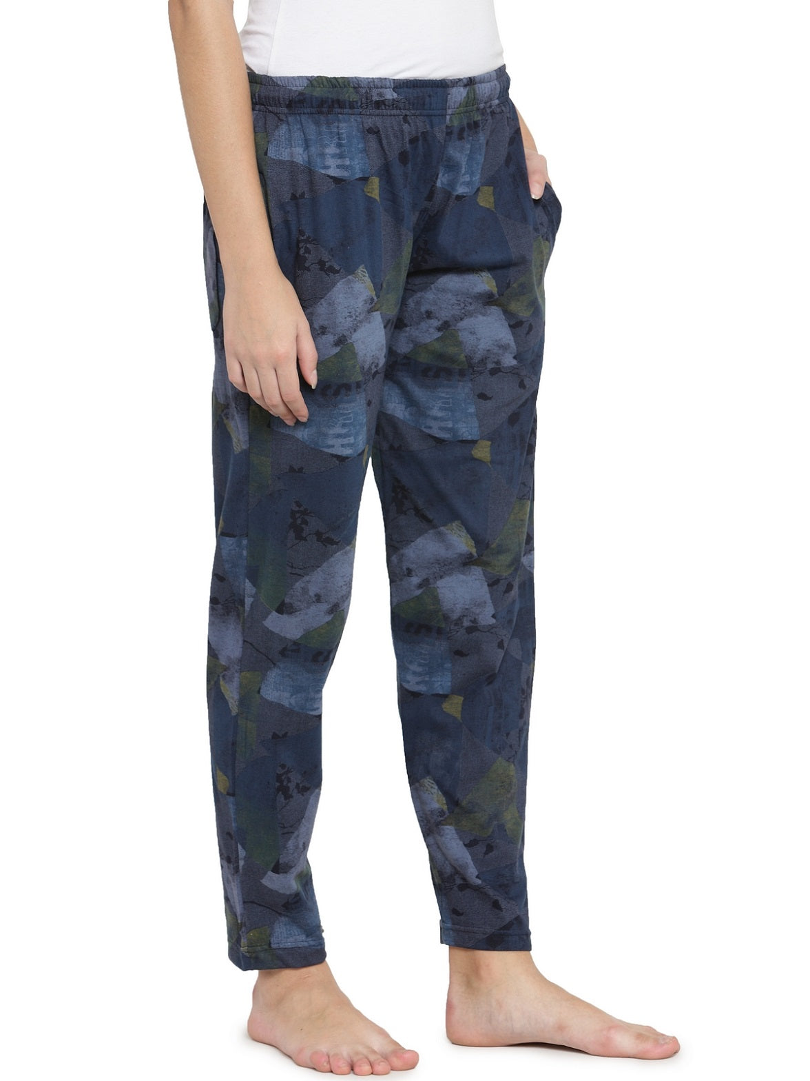Uzarus Women's Cotton Track Pants With 2 Zippered Pockets