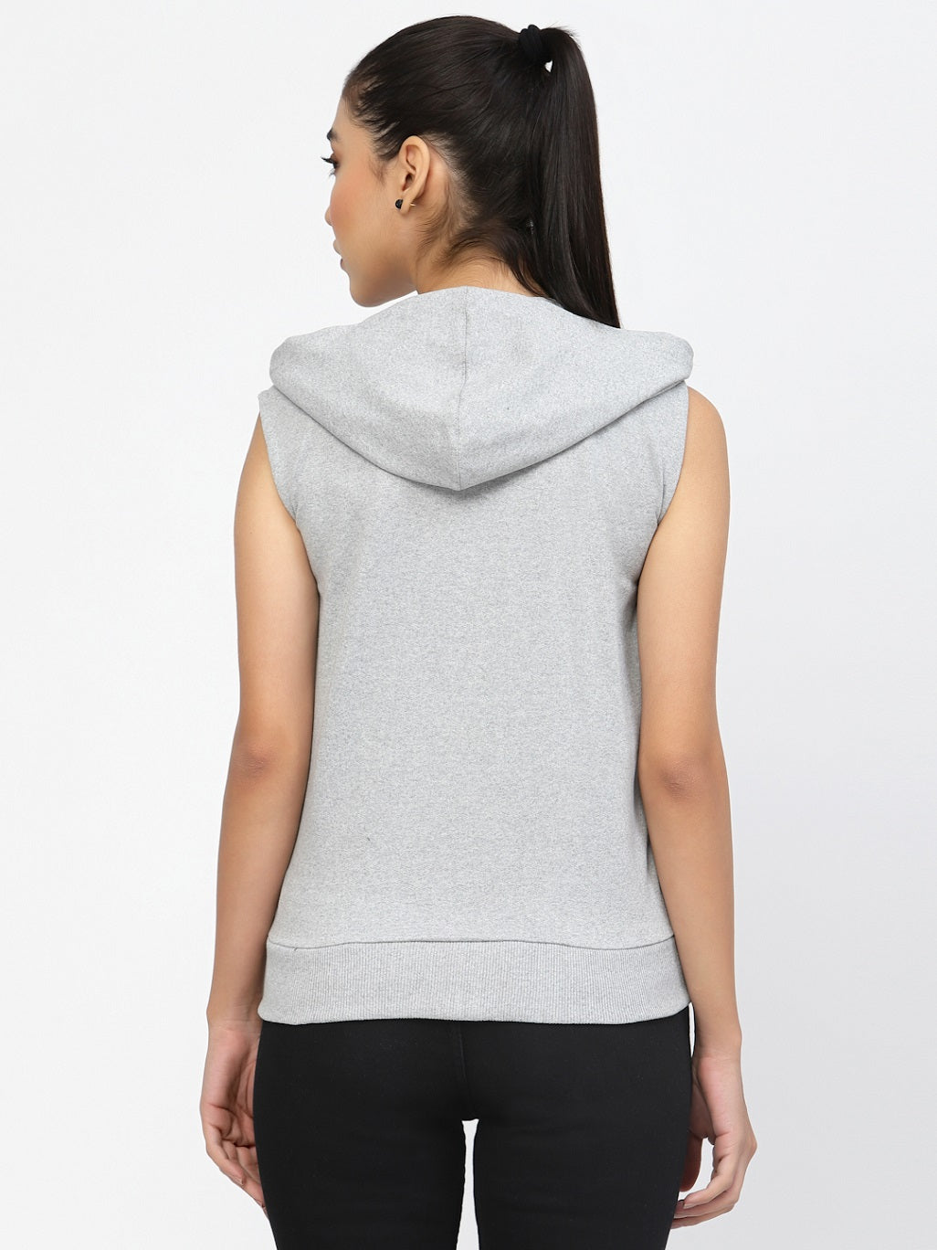 UZARUS Women's Half Sleeves Cotton Anthra Jacket with Hood