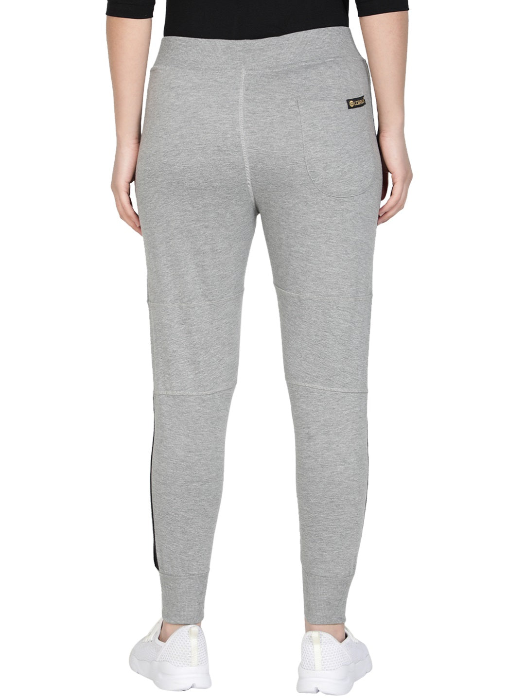 Women's Cotton Slim Fit Joggers Track Pants with 2 Zippered Pockets