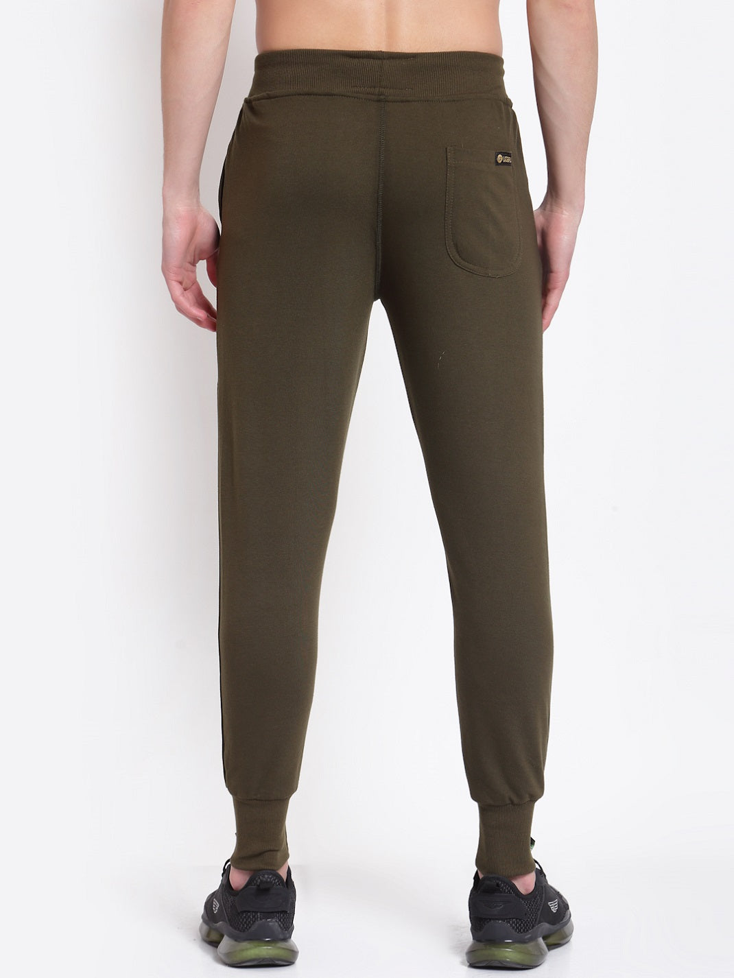 UZARUS Men's Cotton Joggers 2 Zippered Pockets