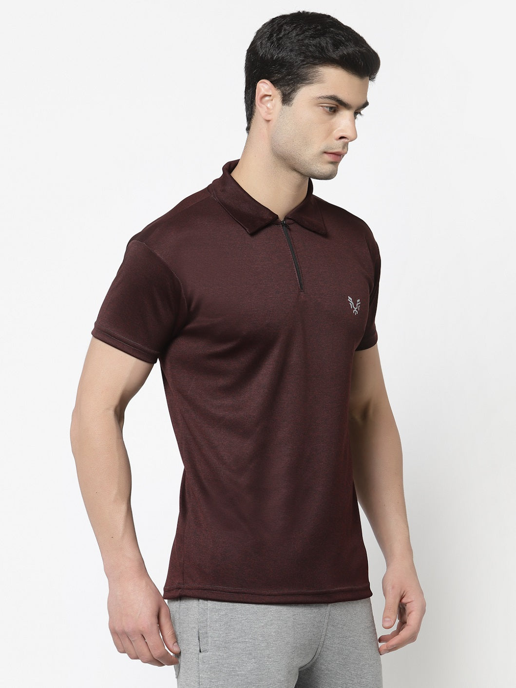 UZARUS Men's Dry Fit Sports Gym Polo T-Shirt
