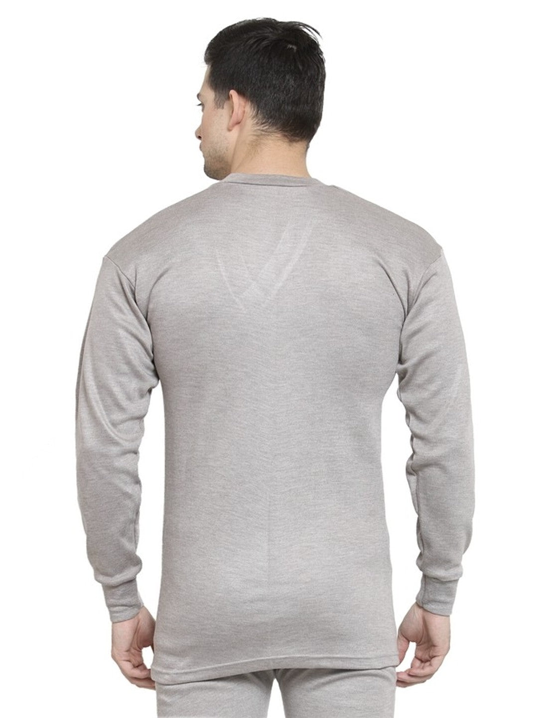 MEN'S SOLID V-NECK THERMAL TOP