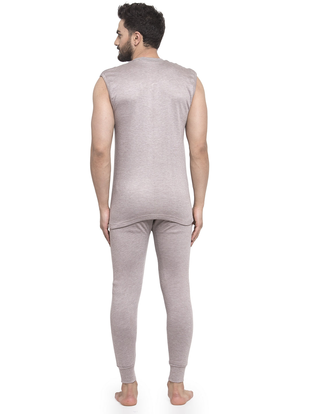 MEN'S SLEEVELESS THERMAL SET ( ROUND NECK VEST AND TROUSER)