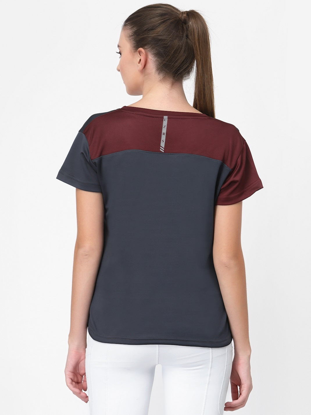 UZARUS Women's Dry Fit Workout Top Sports Gym T-Shirt