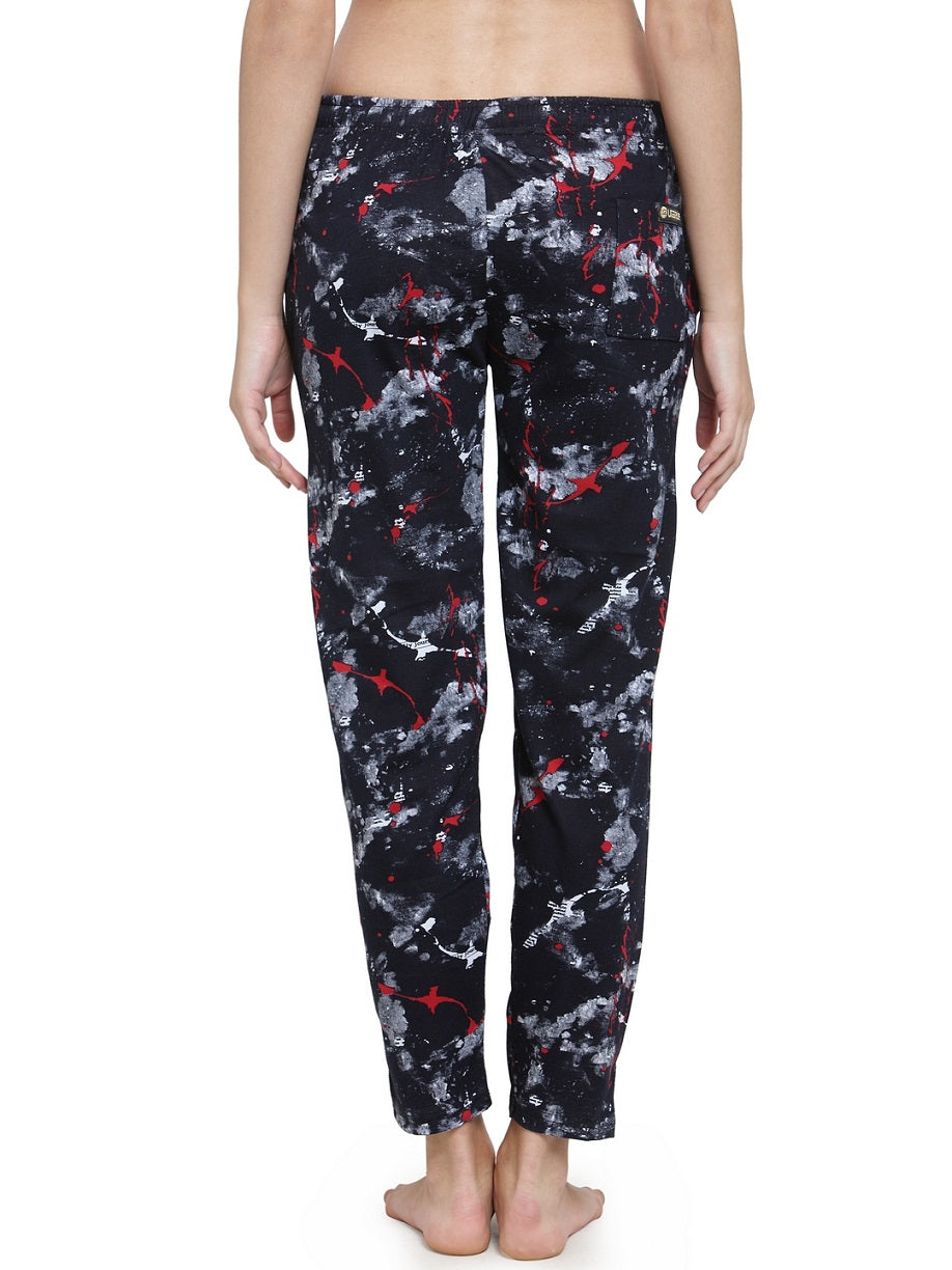 Uzarus Women's Cotton Track Pants With 2 Zippered Pockets