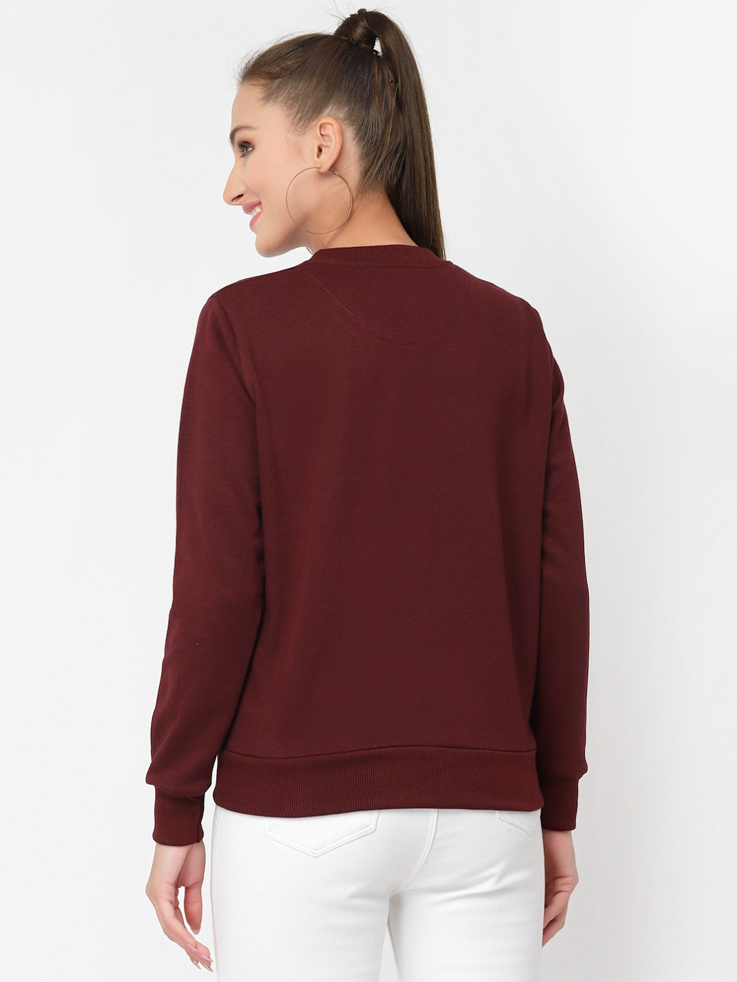 UZARUS Women's Cotton Fleece Premium Sweatshirt