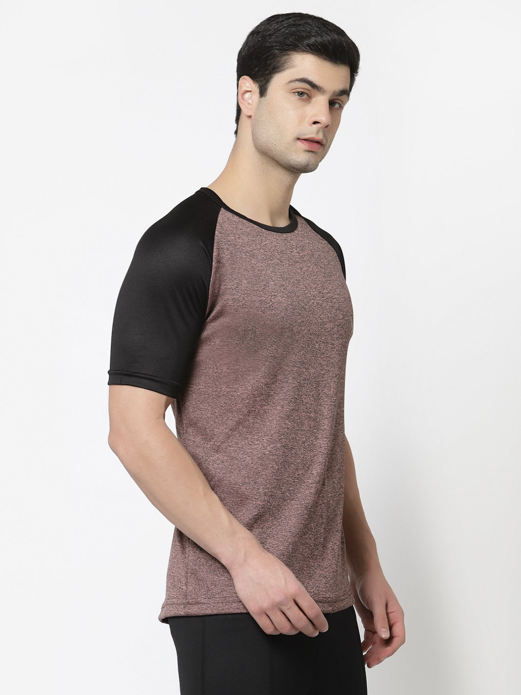 UZARUS Men's Gym Sports Half Sleeves Regular Fit T-Shirt