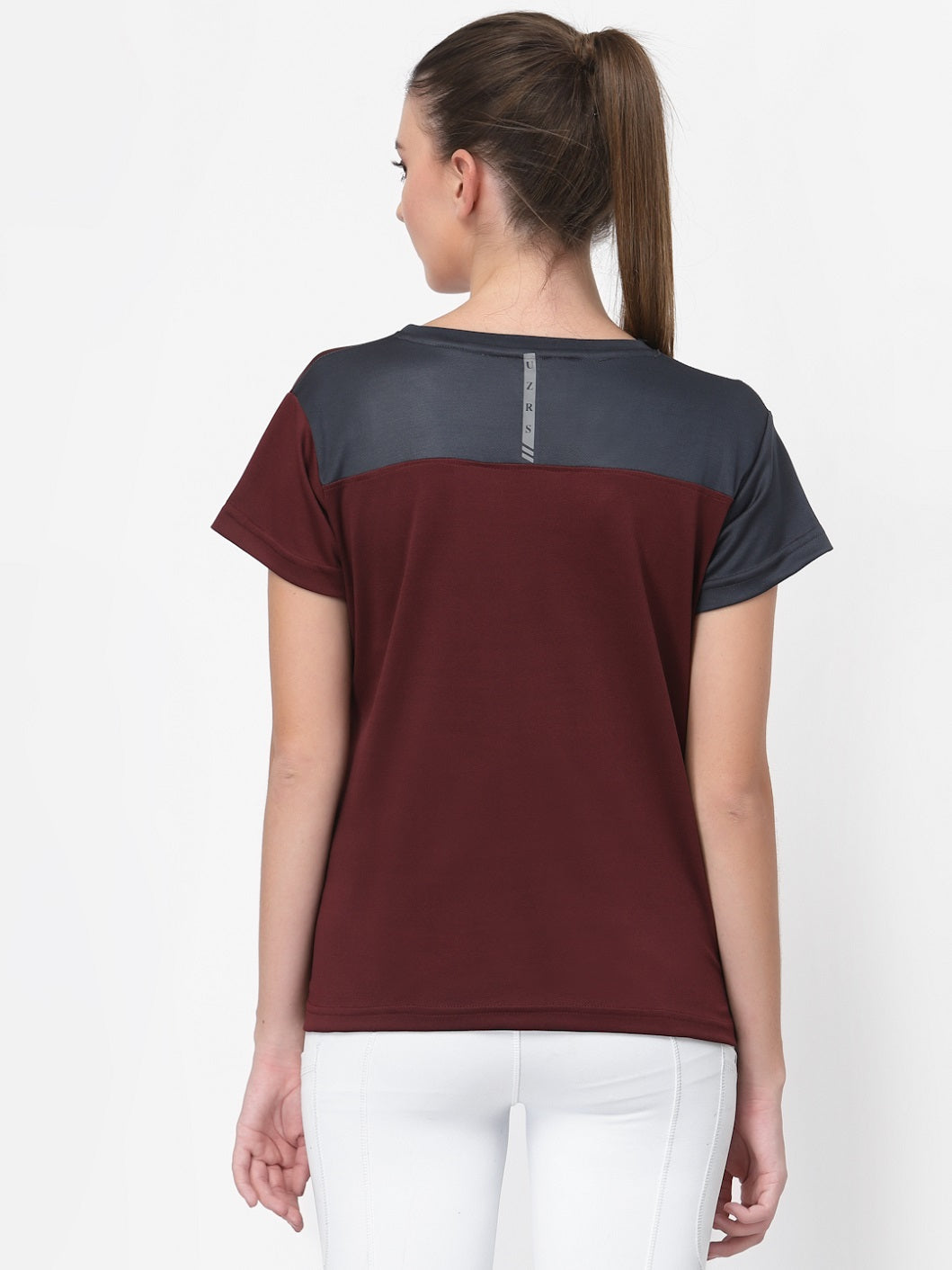 UZARUS Women's Dry Fit Workout Top Sports Gym T-Shirt