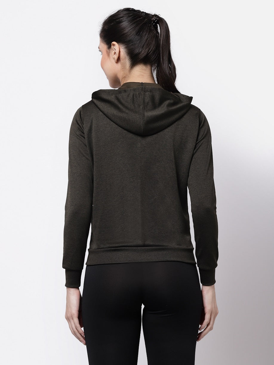 Uzarus Women's Hooded Sports Gym Training Jacket