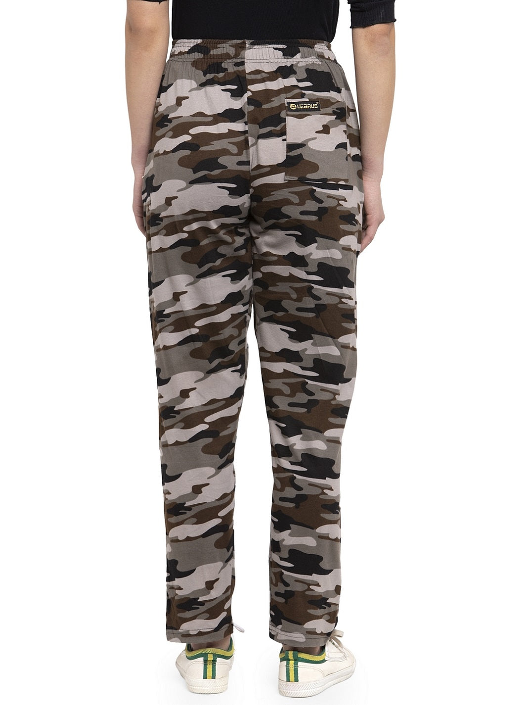 Uzarus Women's Cotton Track Pants With 2 Zippered Pockets