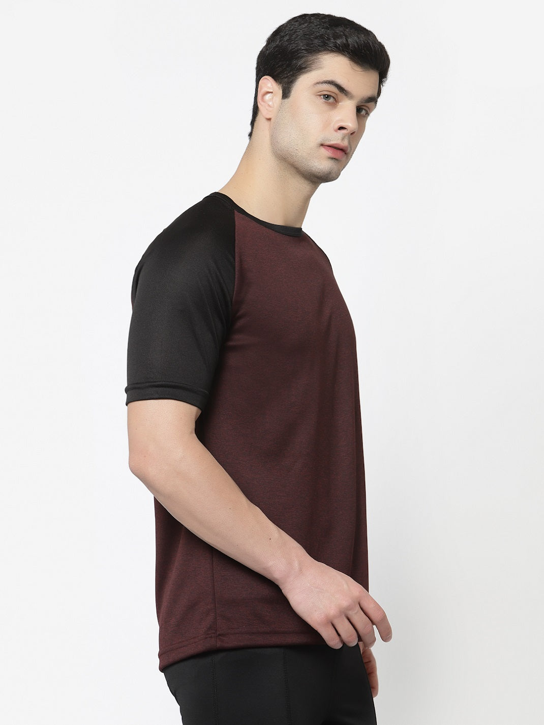 UZARUS Men's Gym Sports Half Sleeves Regular Fit T-Shirt