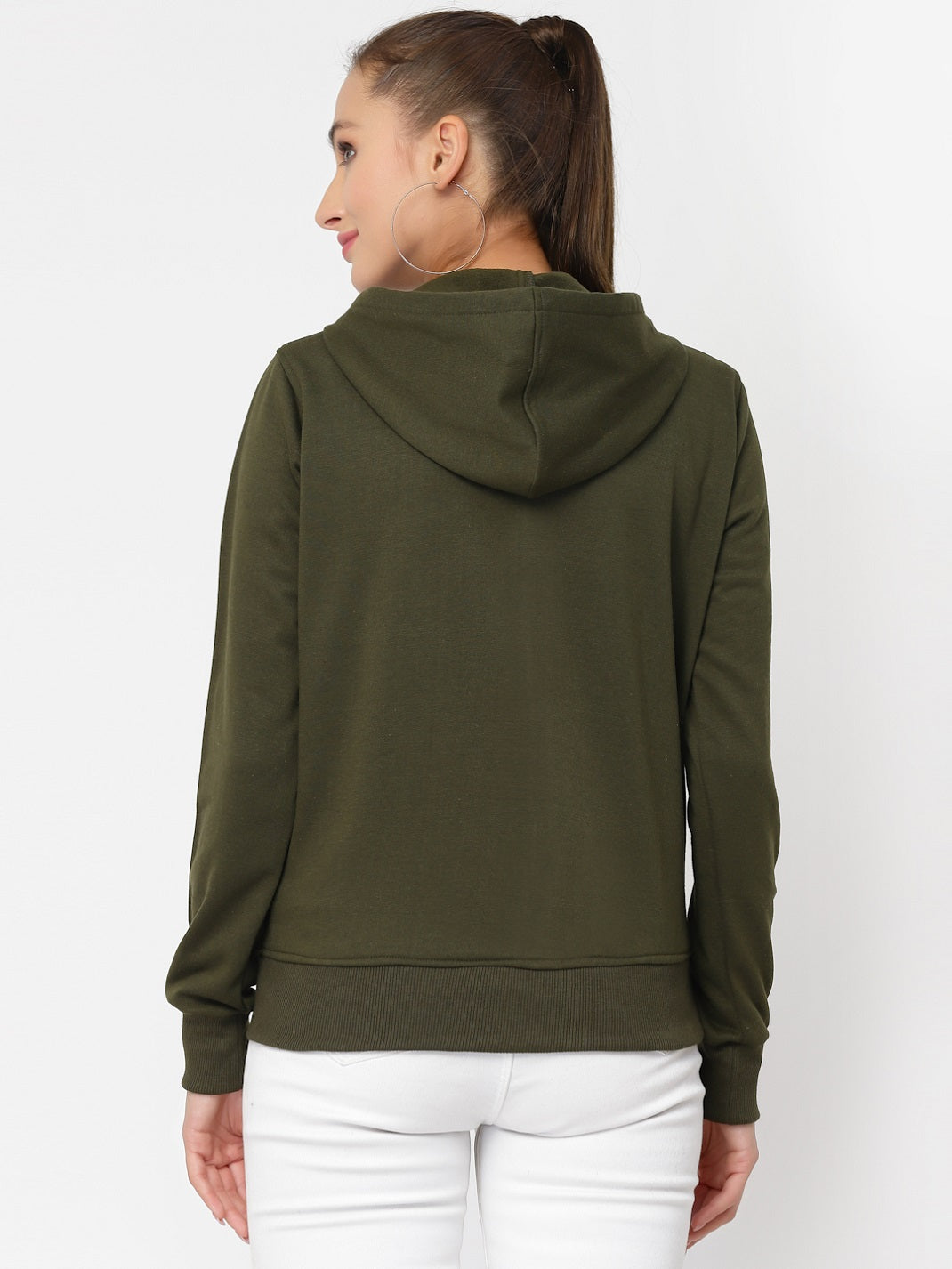 UZARUS Women's Cotton Fleece Latest Stylish Sweatshirt Hoodie