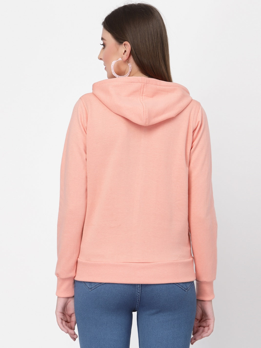 UZARUS Women's Cotton Fleece Latest Stylish Sweatshirt Hoodie