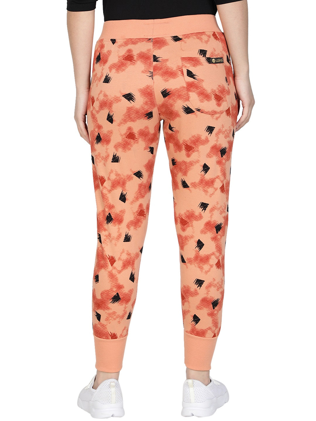 Women's Cotton Slim Fit Joggers Track Pants with 2 Zippered Pockets