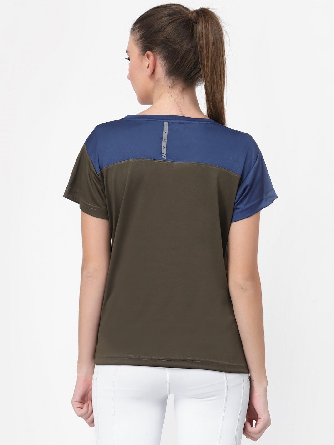 UZARUS Women's Dry Fit Workout Top Sports Gym T-Shirt