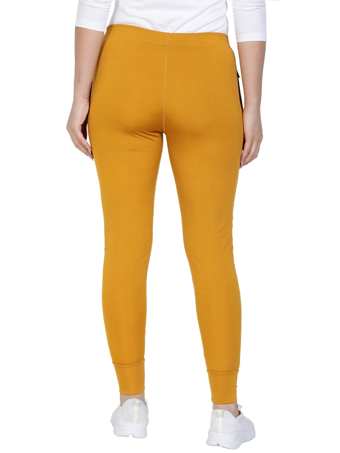 Women's Stretchable Lycra Joggers Track Pants with 2 Zippered Pockets for Gym, Yoga, Workout and Casual Wear