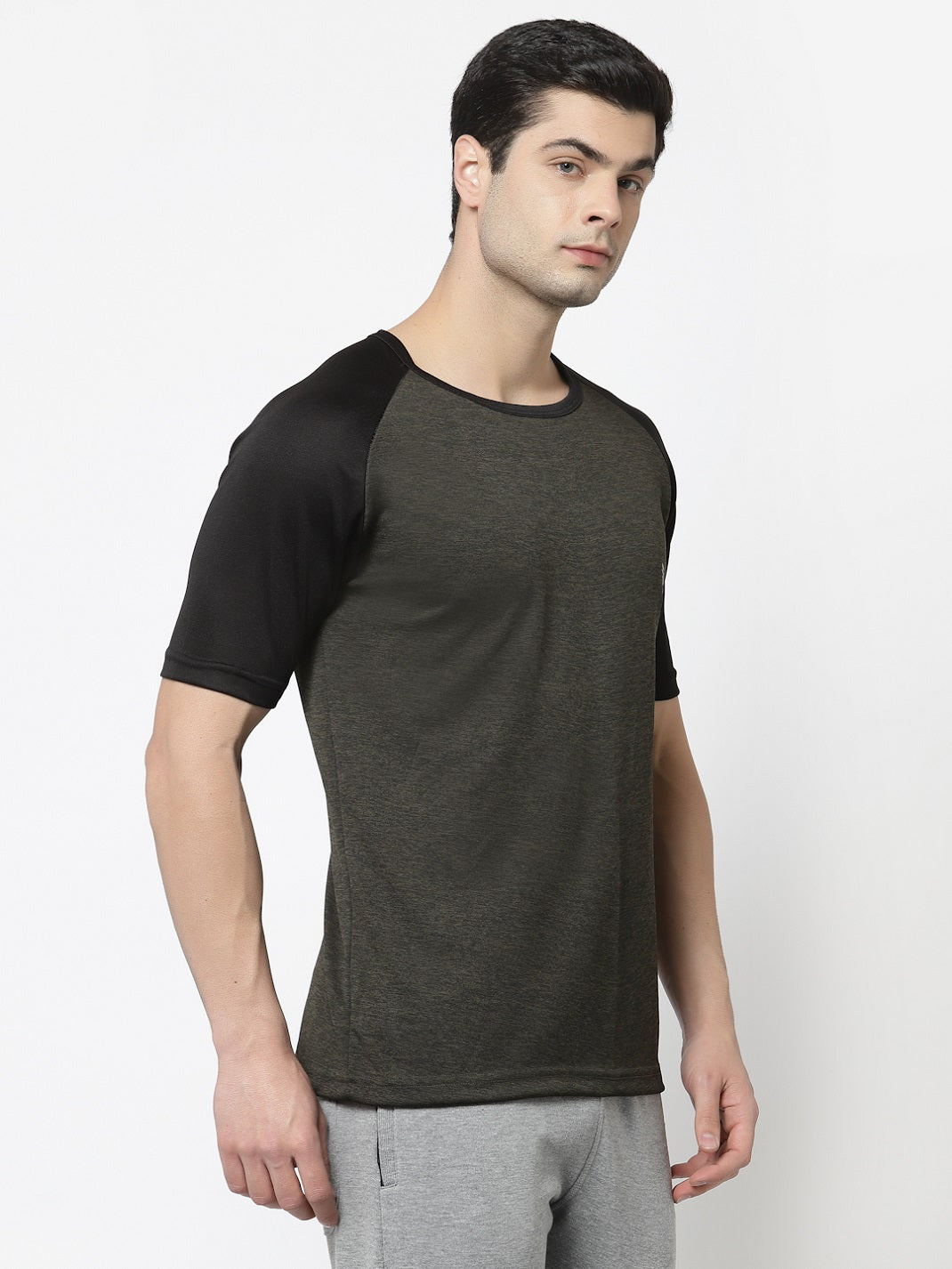 UZARUS Men's Gym Sports Half Sleeves Regular Fit T-Shirt