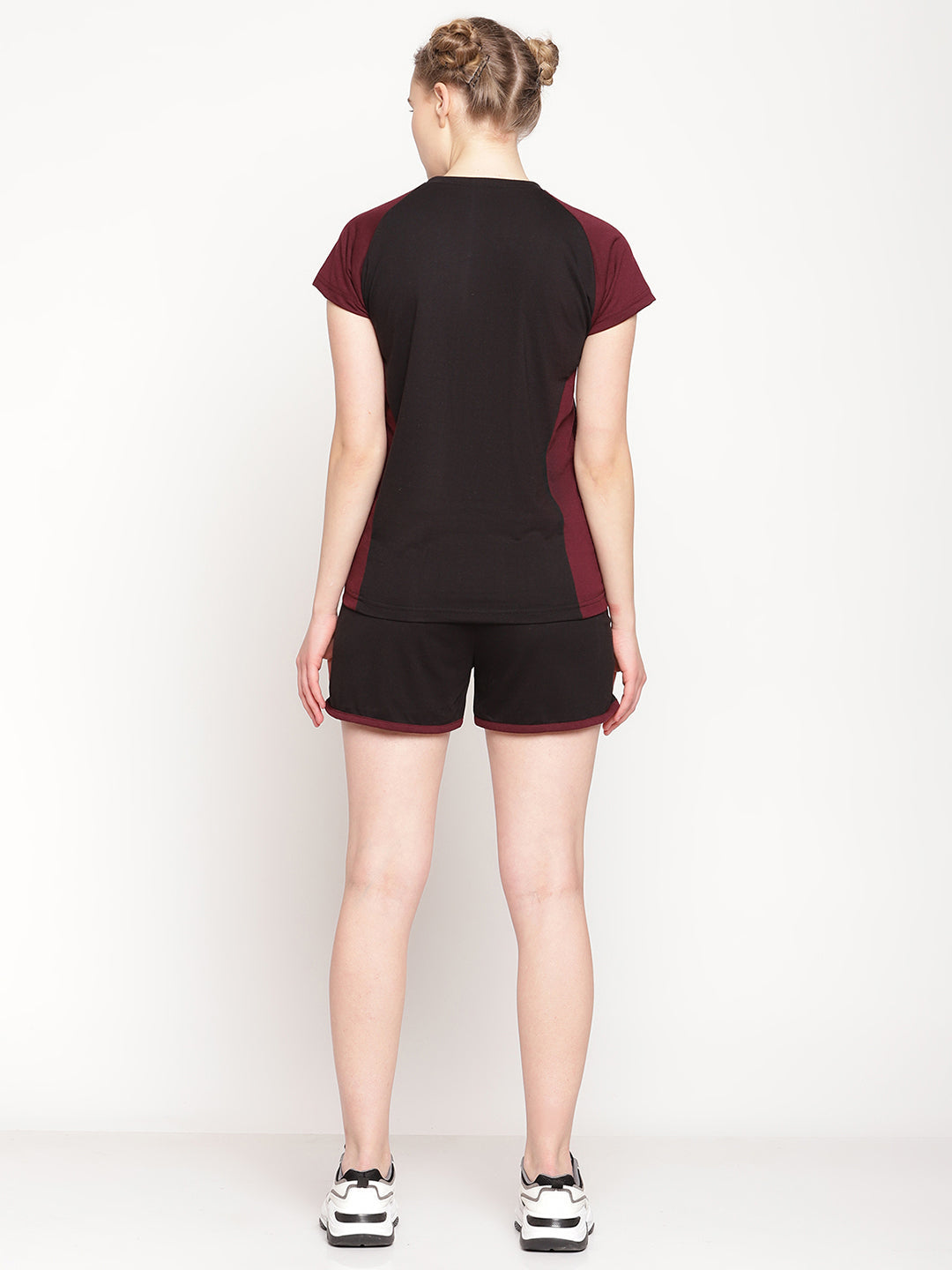UZARUS Women's Cotton Set of Top and Shorts