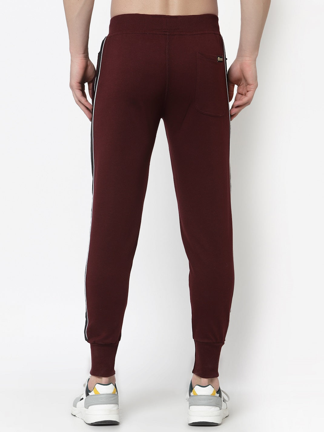 UZARUS Men's Cotton Regular fit Joggers Track Pants with 2 Zippered Pockets