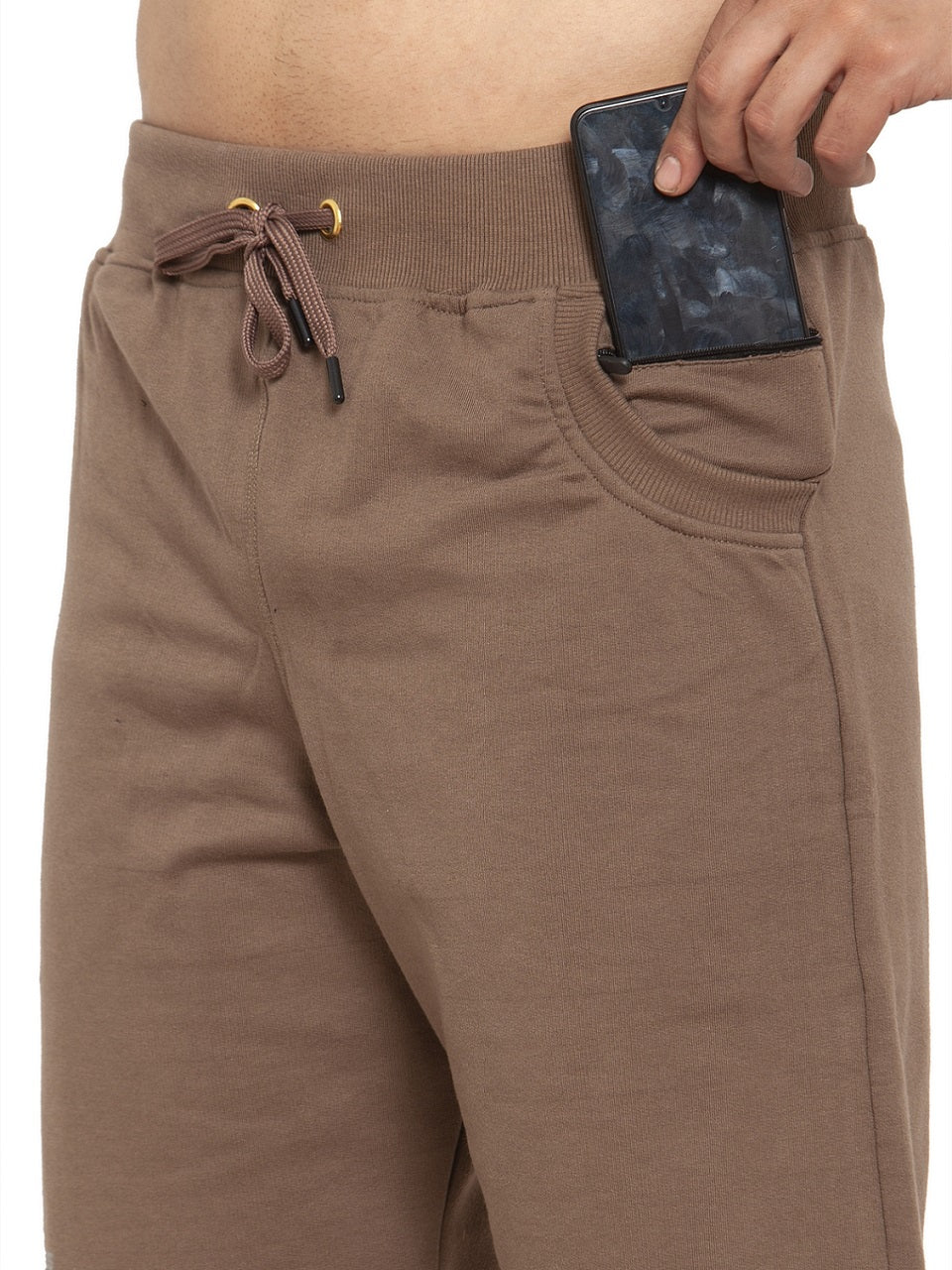 Uzarus Men's Cotton Bermuda Shorts With 2 Zippered Pockets