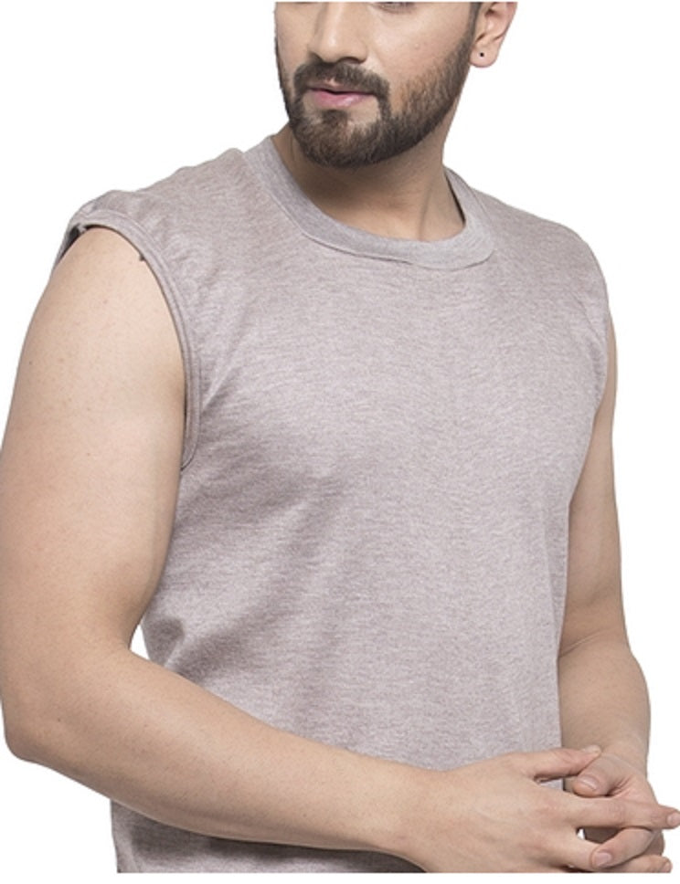 MEN'S SLEEVELESS THERMAL SET ( ROUND NECK VEST AND TROUSER)