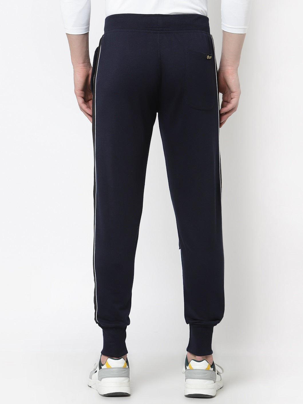 UZARUS Men's Cotton Regular fit Joggers Track Pants with 2 Zippered Pockets