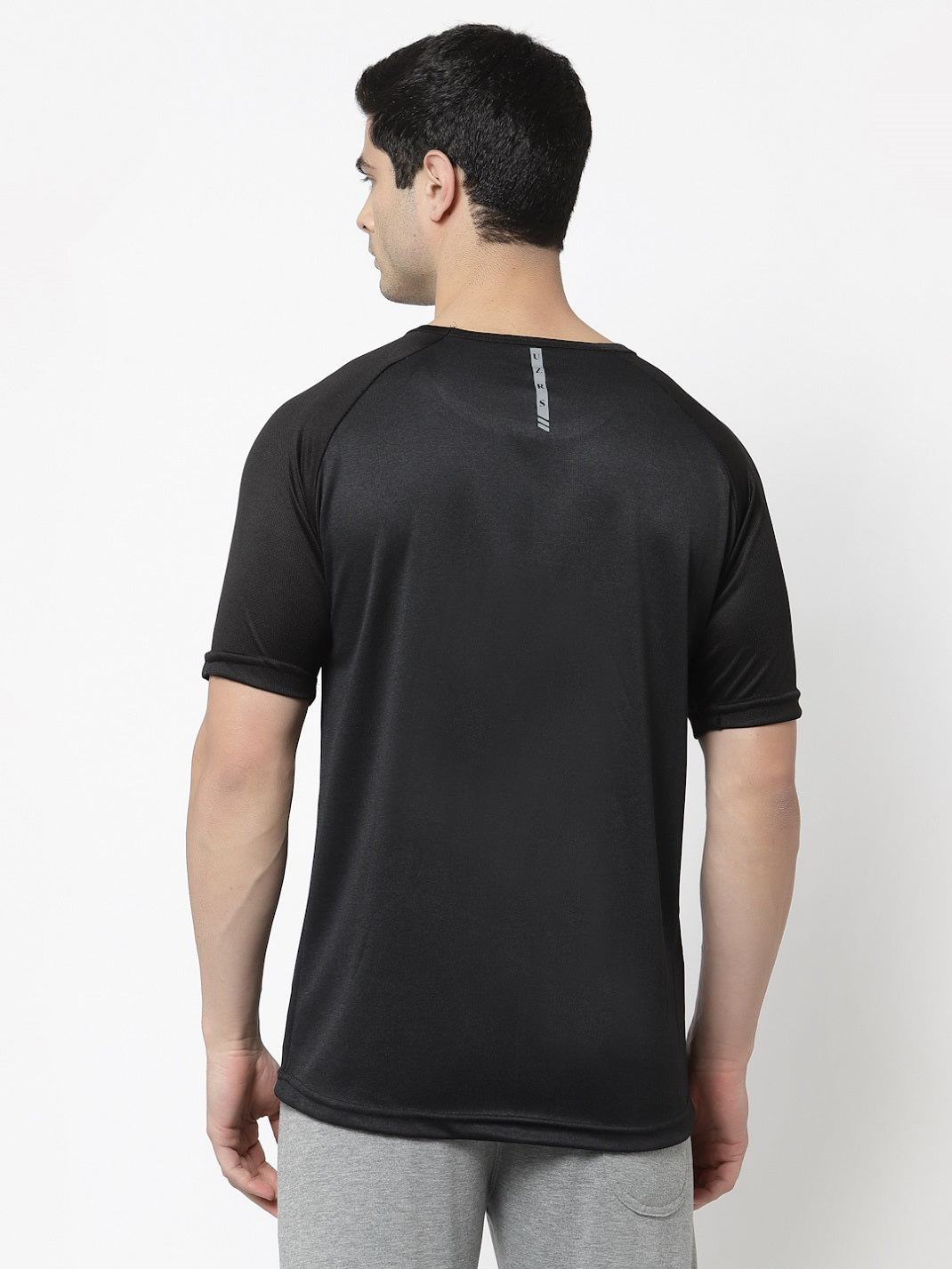 UZARUS Men's Gym Sports Half Sleeves Regular Fit T-Shirt