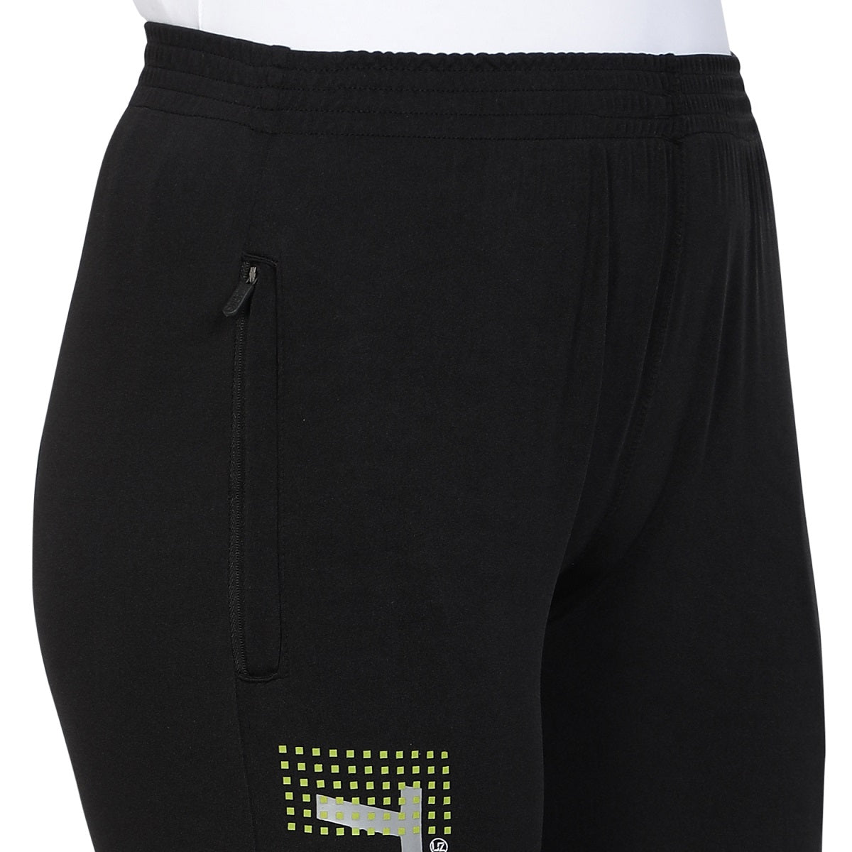 Women's Stretchable Lycra Joggers Track Pants with 2 Zippered Pockets for Gym, Yoga, Workout and Casual Wear