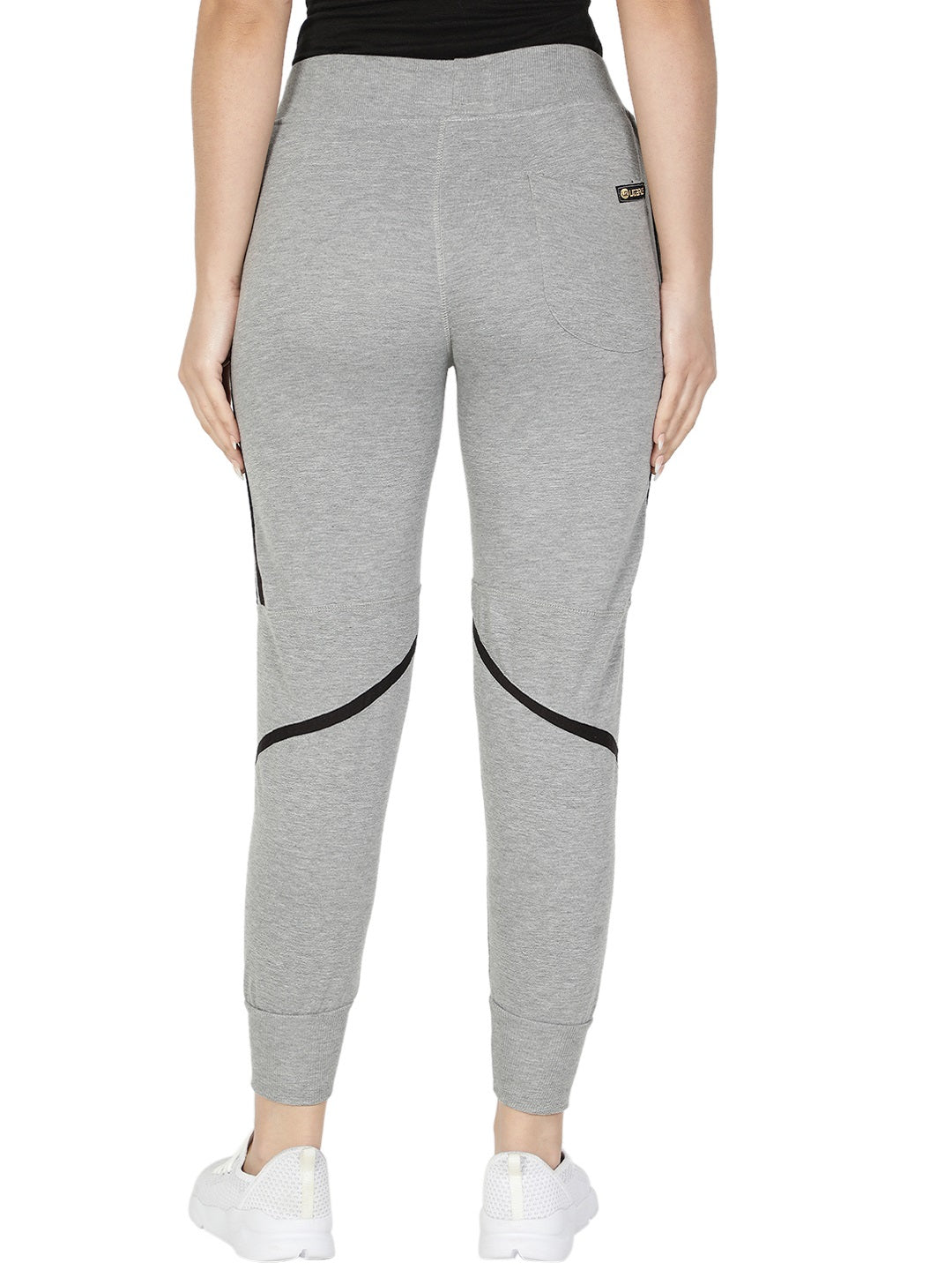 Women's Cotton Slim Fit Joggers Track Pants with 2 Zippered Pockets