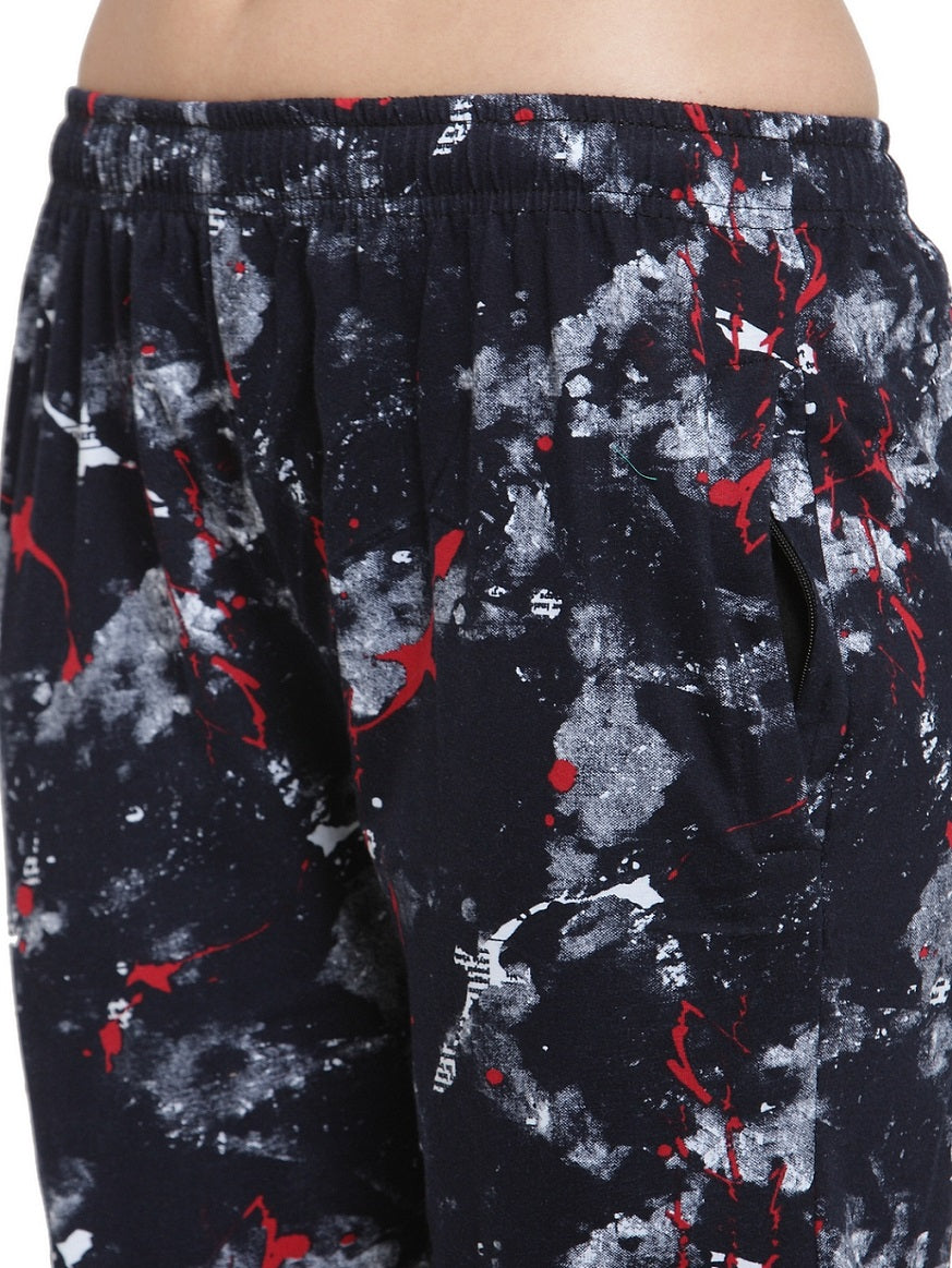 Uzarus Women's Cotton Track Pants With 2 Zippered Pockets