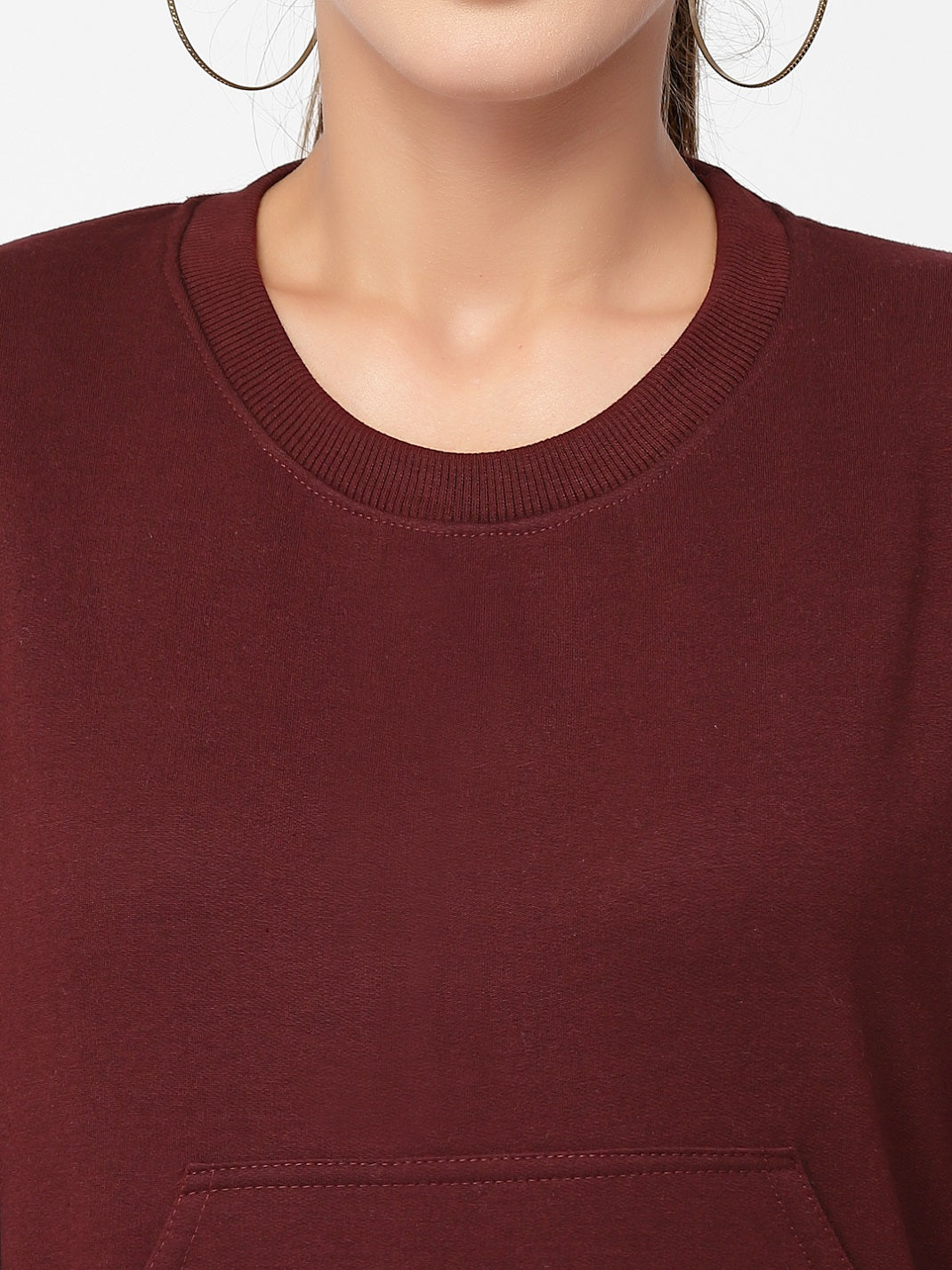 UZARUS Women's Cotton Fleece Premium Sweatshirt
