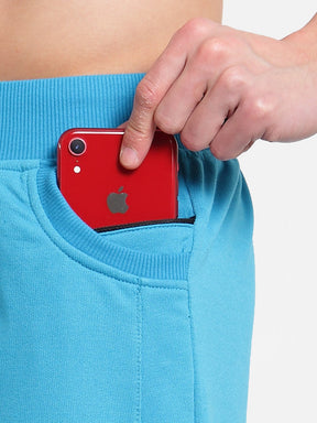 Uzarus Men's Cotton Bermuda Shorts With 2 Zippered Pockets